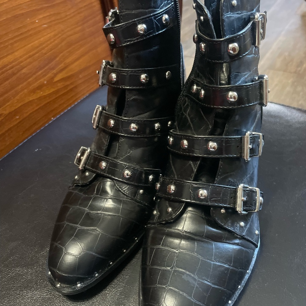Black Studded Women's Boots
